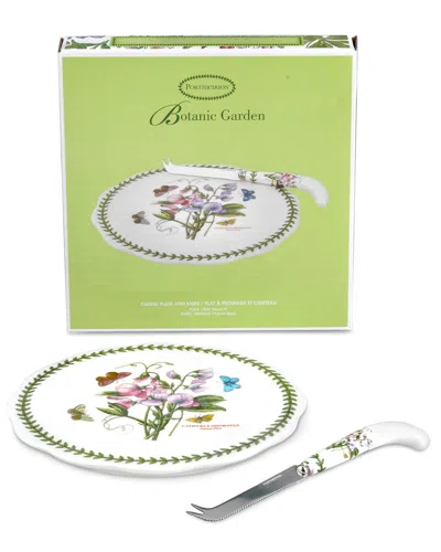 Portmeirion Botanic Garden Cheese Plate With Knife