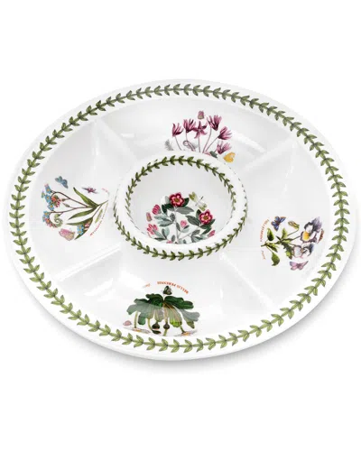 Portmeirion Botanic Garden Chip & Dip In White