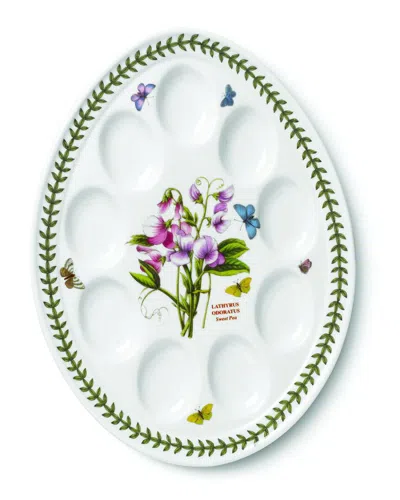 Portmeirion Botanic Garden Devilled Egg Plate In White