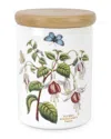 Portmeirion Botanic Garden Fuchsia Airtight Canister In White