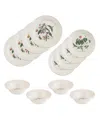 Portmeirion Botanic Garden Harmony 12 Pc. Dinnerware Set, Service For 4 In Emerald