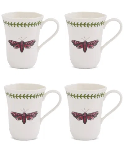 Portmeirion Botanic Garden Lotus Blossom Mugs, Set Of 4 In Multi