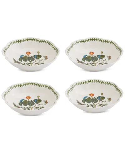 Portmeirion Botanic Garden Lotus Blossom Pasta Bowls, Set Of 4 In Multi