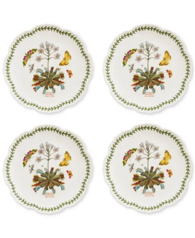 Portmeirion Botanic Garden Lotus Blossom Salad Plates, Set Of 4 In Multi
