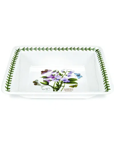 Portmeirion Botanic Garden Low Square Bowl In White