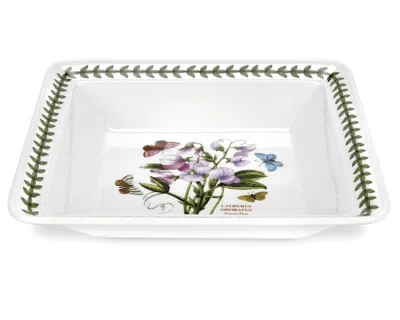 Portmeirion Botanic Garden Low Square Serving Bowl In Multi