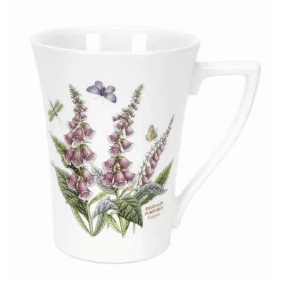 Portmeirion Botanic Garden Mandarin Mug 10 Oz. 4.5" In Green;pink