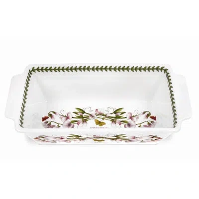 Portmeirion Botanic Garden Meatloaf Dish 2 Lb In White