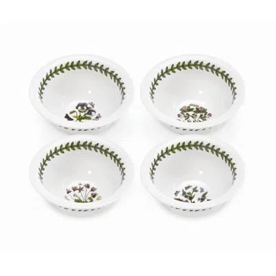 Portmeirion Botanic Garden Mini Bowl, Round 4.25" In White;green