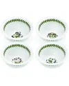 Portmeirion Botanic Garden Mini Round Bowls (set Of 4) In White