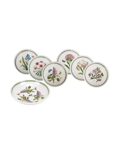 Portmeirion Botanic Garden Pasta Bowl Set, 7 Piece In White