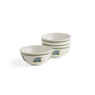 Portmeirion Botanic Garden S/4 Melamine Bowls 6"hydrangea In Multi