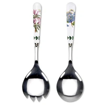 Portmeirion Botanic Garden Salad Servers, Set Of 2 10"