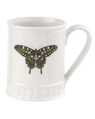 Portmeirion Botanic Garden Set Of 4 Harmony Butterfly Mugs In Green