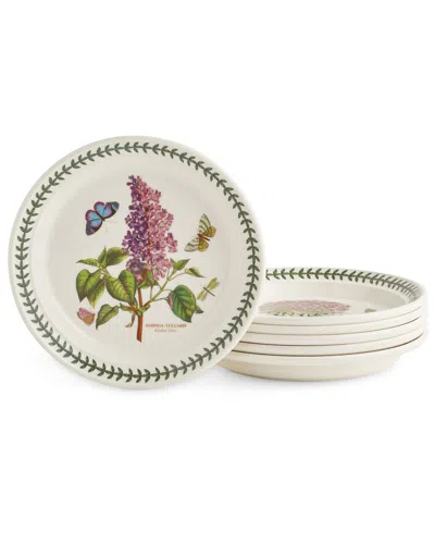 Portmeirion Botanic Garden Set Of 6 Salad Plates In Beige