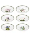 Portmeirion Botanic Garden Set Of 6 Soup Bowls In Beige