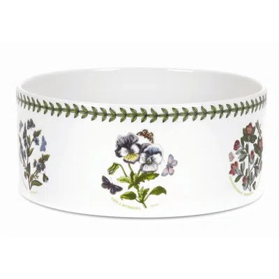 Portmeirion Botanic Garden Souffle Dish 8" 2 Qt In White;green