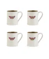 Portmeirion Botanic Garden Tankard Mug Set, 4 Piece In Amethyst