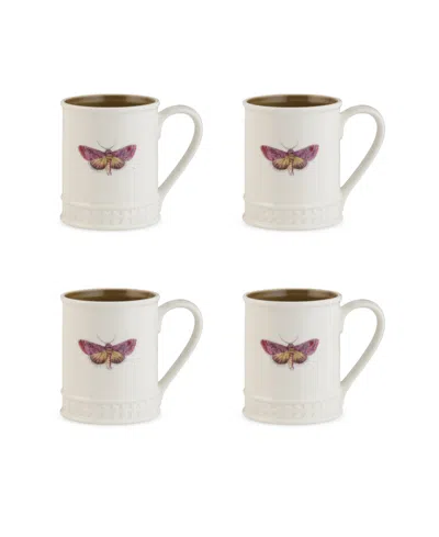 Portmeirion Botanic Garden Tankard Mug Set, 4 Piece In Amethyst