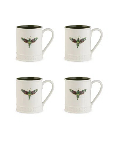 Portmeirion Botanic Garden Tankard Mug Set, 4 Piece In Emerald