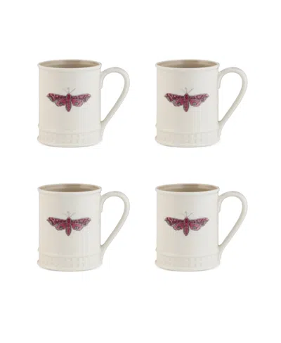 Portmeirion Botanic Garden Tankard Mug Set, 4 Piece In Opal