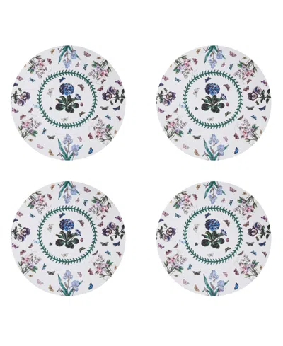 Portmeirion Botanic Garden Woven Braided Round Placemats, Set Of 4 In Multi