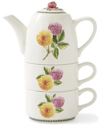 Portmeirion Bouquet Tea For Two Set In White