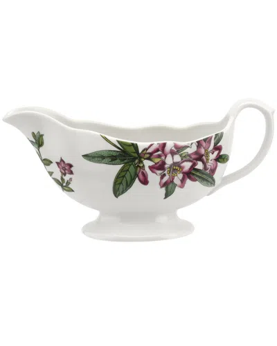 Portmeirion Dnu  Stafford Blooms Gravy Boat In White