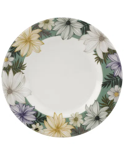 Portmeirion Floral Set Of 4 Salad Plates In Green