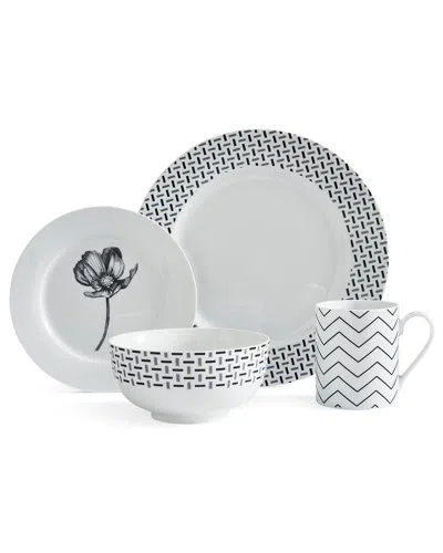 Portmeirion Home 16pc Stella Set In White