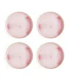 Portmeirion Minerals Dinner Plates, Set Of 4 In Rose Quartz