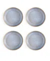 Portmeirion Minerals Low Bowls, Set Of 4 In Aquamarine