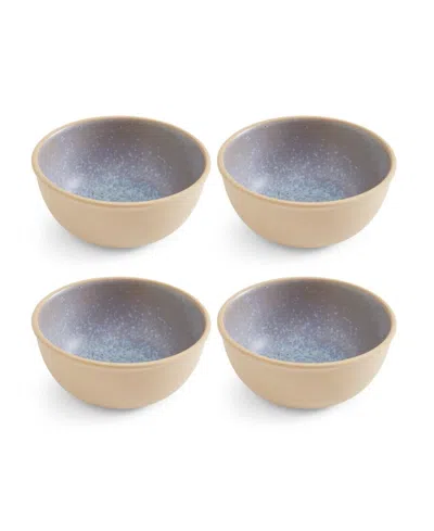 Portmeirion Minerals Medium Bowls, Set Of 4 In Aquamarine