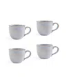 Portmeirion Minerals Mugs, Set Of 4 In Aquamarine