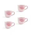Portmeirion Minerals Mugs, Set Of 4 In Rose Quartz