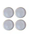 Portmeirion Minerals Side Plates, Set Of 4 In Aquamarine
