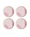 Portmeirion Minerals Side Plates, Set Of 4 In Rose Quartz