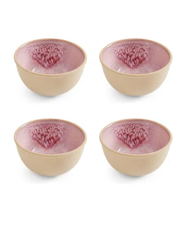 Portmeirion Minerals Small Bowls, Set Of 4 In Rose Quartz
