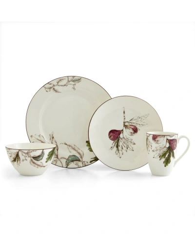 Portmeirion Nature's Bounty 4 Piece Place Setting In Fig