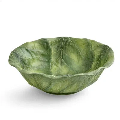 Portmeirion Nature's Bounty Figural Leaf Bowl 10.5" In Green