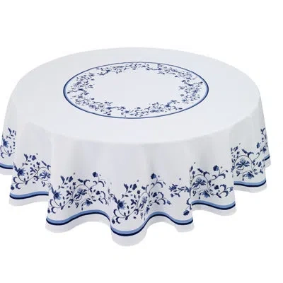 Portmeirion Portofino Tablecloth In Blue;white