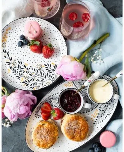 Portmeirion Sara Miller Artisanne Noir Dinnerware Collection In White