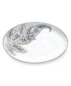 Portmeirion Sara Miller Artisanne Noir Large Serving Platter In White