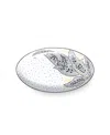 Portmeirion Artisanne Noir Medium Oval Platter In White
