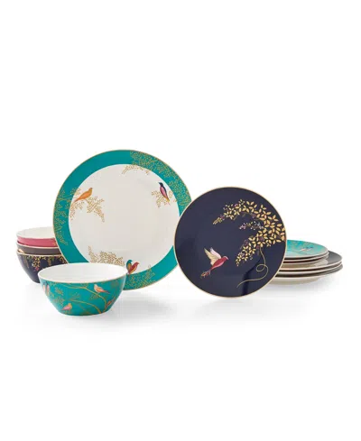 Portmeirion Sara Miller Chelsea 12 Pc. Dinnerware Set, Service For 4 In Multi