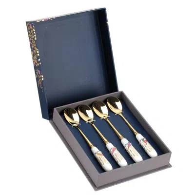 Portmeirion Sara Miller Chelsea  Sm Chelsea Collection Teaspoons 6" S/4 Assorted