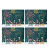 Portmeirion Sara Miller Woodland Tales Large Placemats, Set Of 4 In Blue