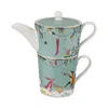 Portmeirion Sara Miller Woodland Tales Merry Band Tea For One In Blue