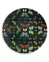 Portmeirion Botanic Garden Harmony Green Coupe Charger Plate In White
