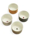 Portmeirion Set Of 4 Botanic Garden Harmony Ramekins In Multi